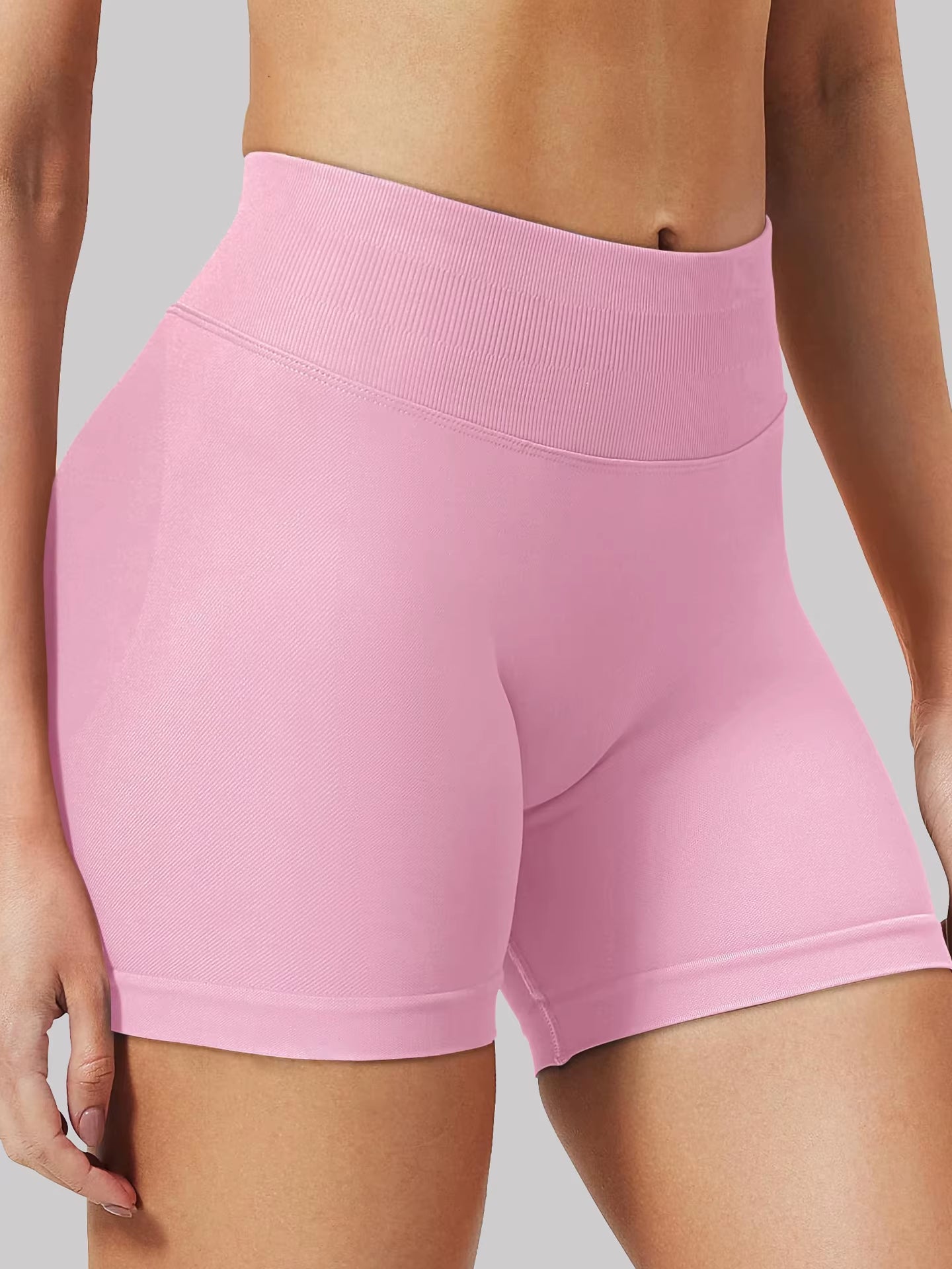 TRY to BN Shorts Impact Sports Yoga Women Ribbed Fitness Gym Seamless Leggings Tights Running Workout Scrunch Booty for Shorts