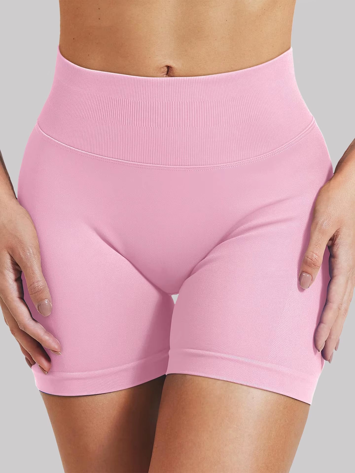 TRY to BN Shorts Impact Sports Yoga Women Ribbed Fitness Gym Seamless Leggings Tights Running Workout Scrunch Booty for Shorts
