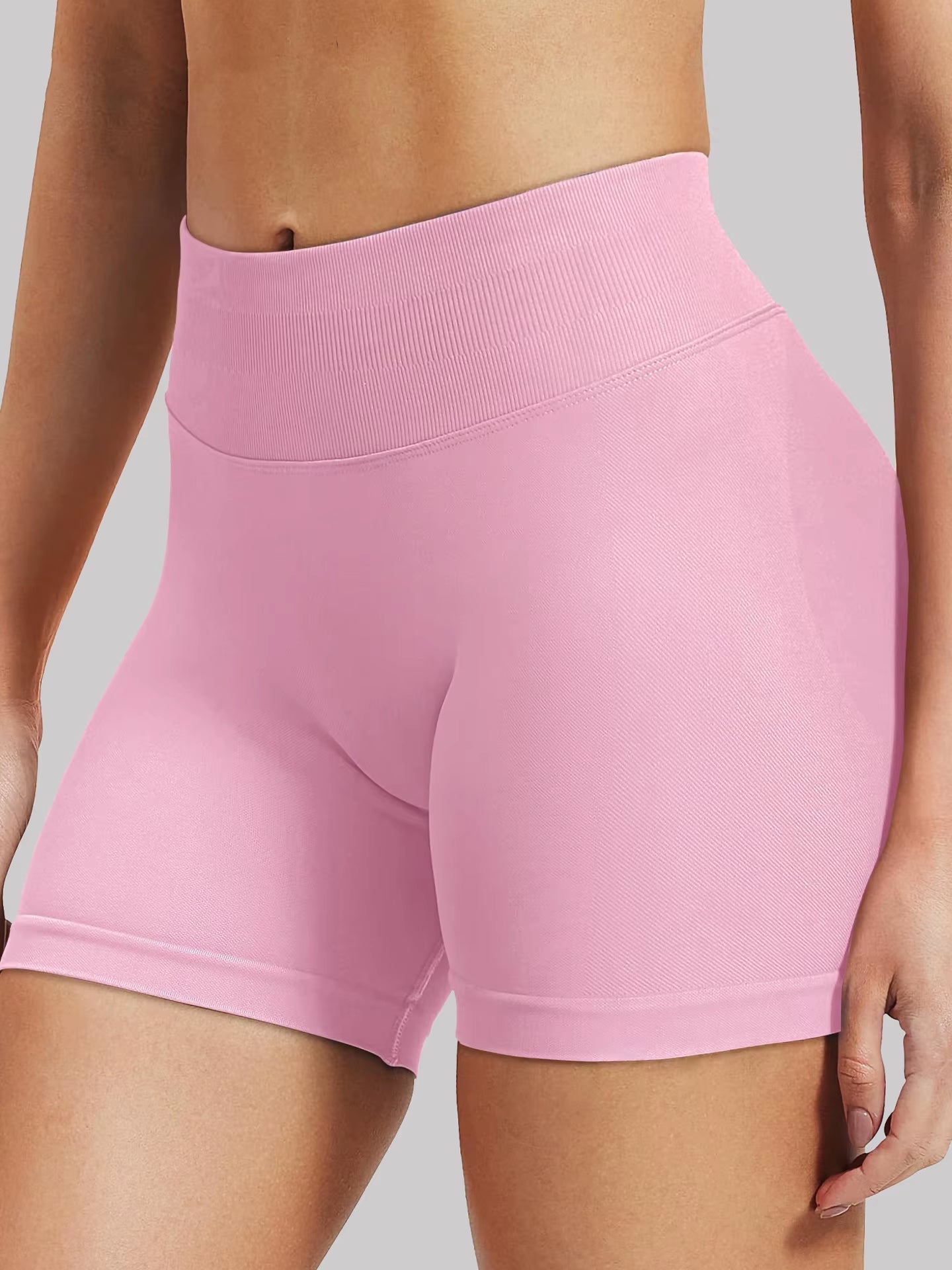 TRY to BN Shorts Impact Sports Yoga Women Ribbed Fitness Gym Seamless Leggings Tights Running Workout Scrunch Booty for Shorts